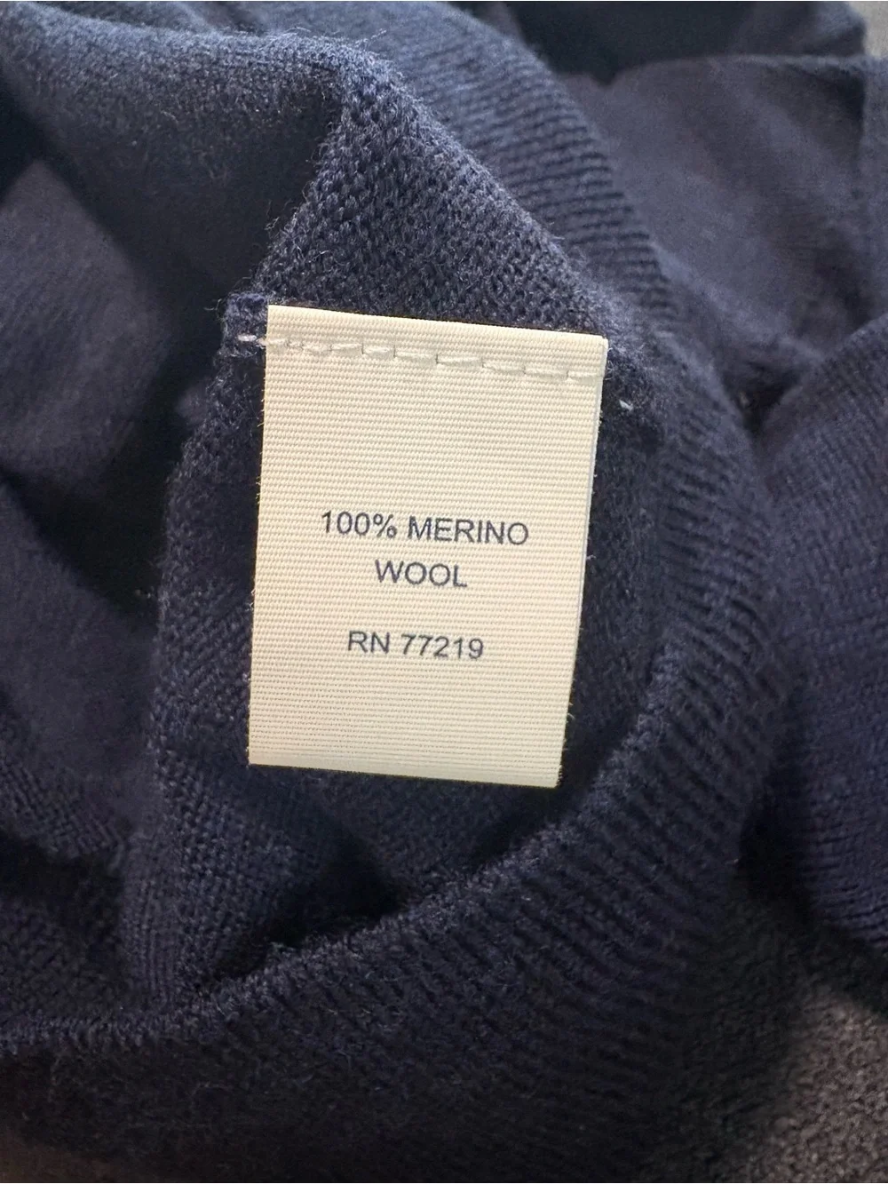 Vintage Joseph Abboud Navy Merino Wool Turtleneck Sweater